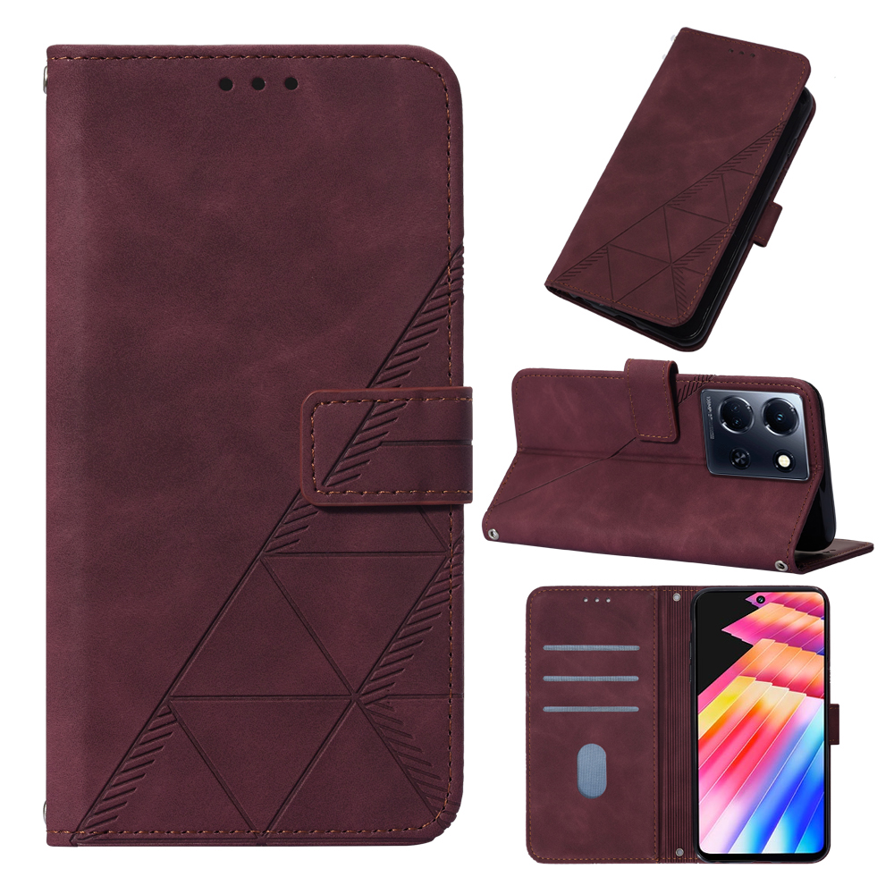 Ốp Điện Thoại Cho infinix Note 40 Note 40 5G Note 40 Pro 4G Note 40 Pro 5G Note 40 Pro+ 5G Note 30 5G Note 30 30i 30 vip 30 Pro, Ốp Da PU Cảm Giác Da Với Giá Đỡ Khe Thẻ Thiết Kế Chống Sốc