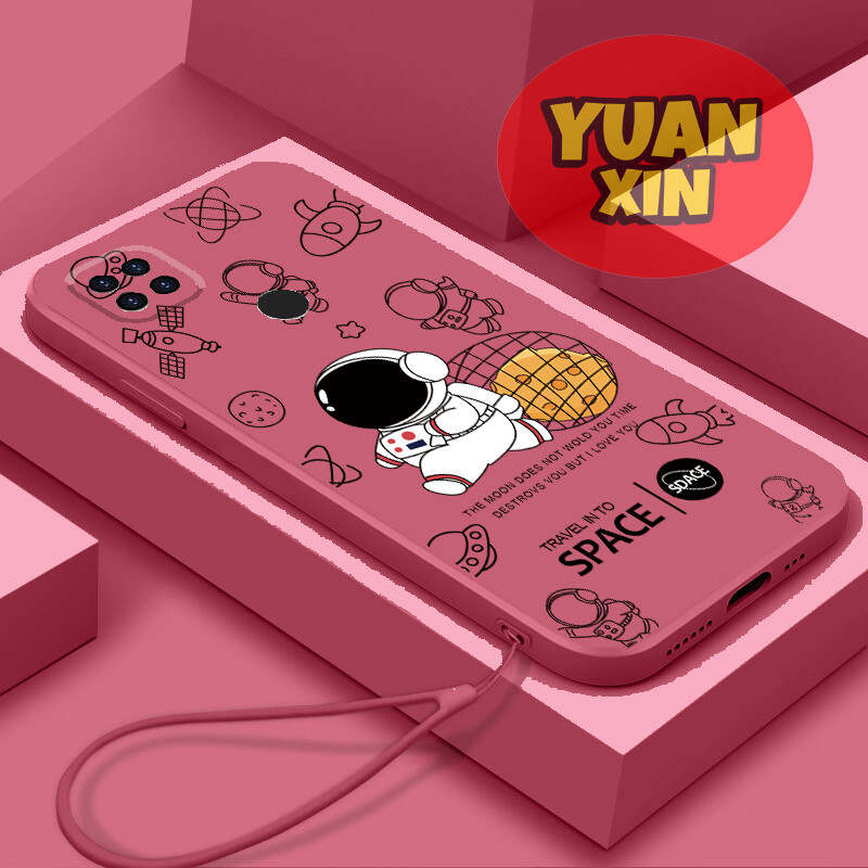 For Redmi 9C 10A Phone case Straight Edge Soft Shell Astronaut TPU Casing