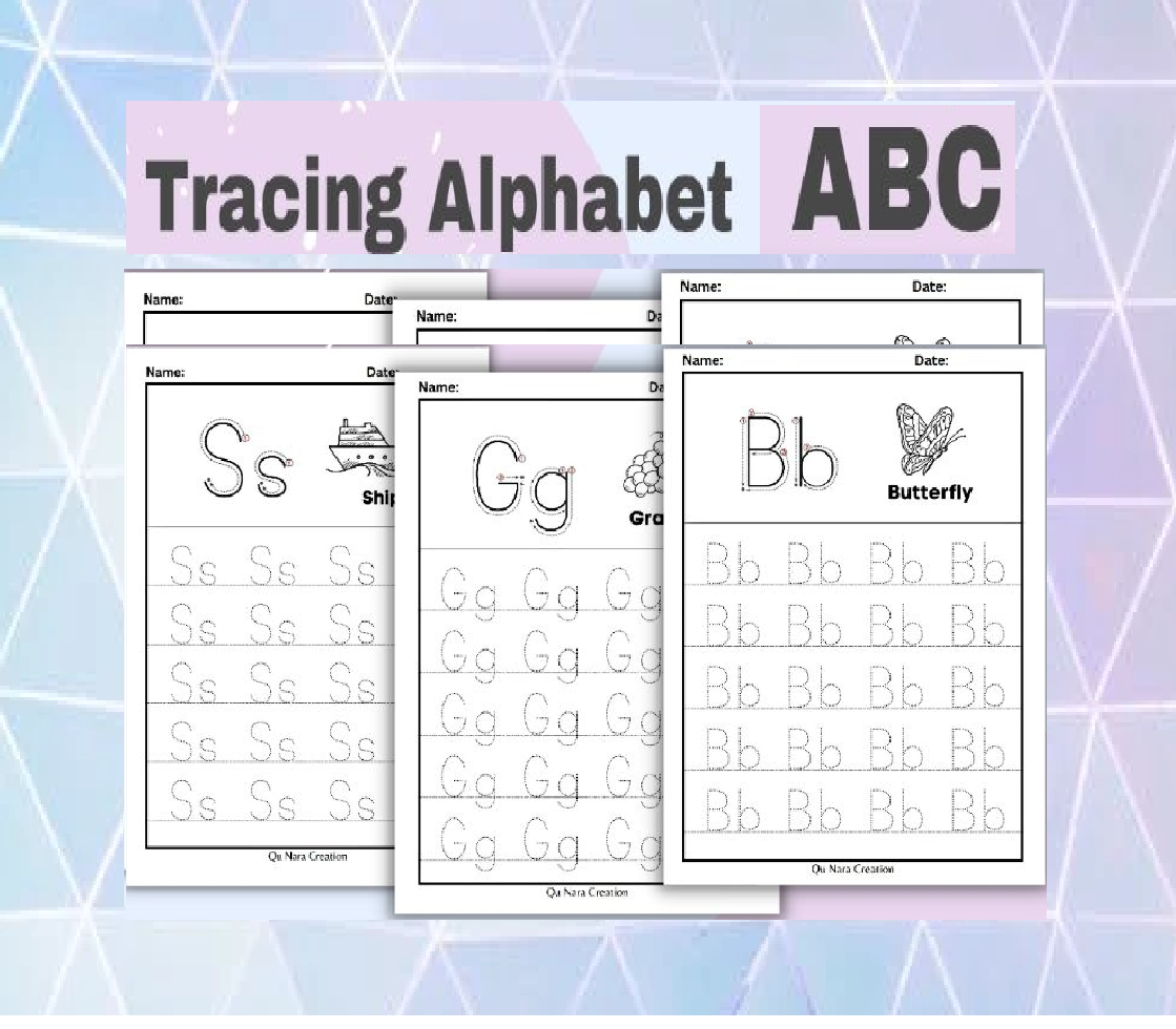 Tracing Alphabet ABC Book 2 Practice Writing Children Learning ...