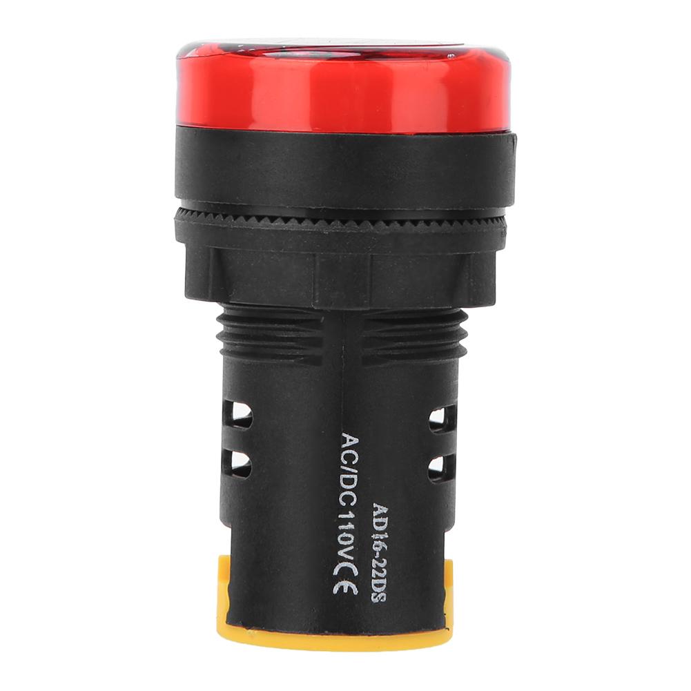 10Pcs BERM LED Power Indicator Light PC Flame Retardant Shell 22mm Diameter 110V AD16-22D/S