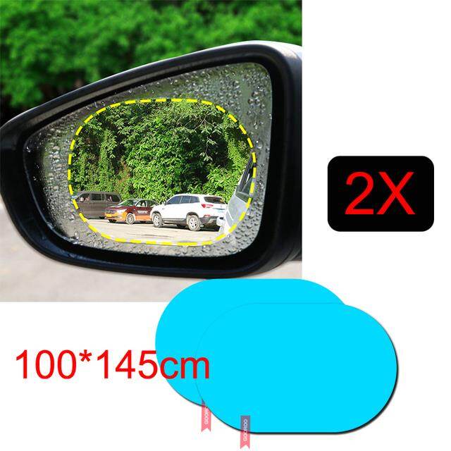 Car Rain Film Rearview Mirror Protective Anti Fog Membrane Anti-glare Waterproof Rainproof Window Clear Safer