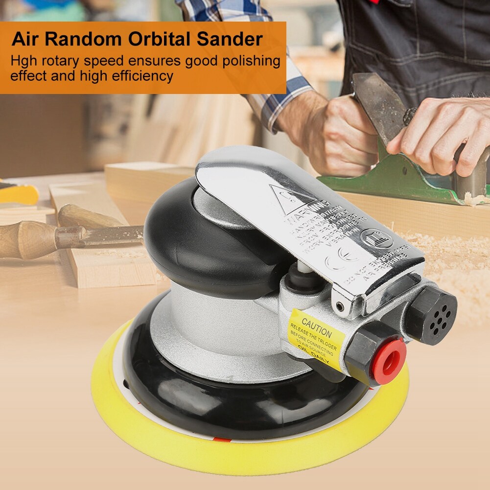 AT-780 5 /4  Air Random Orbital Sander Round Polisher Pneumatic Hand Sanding Tool