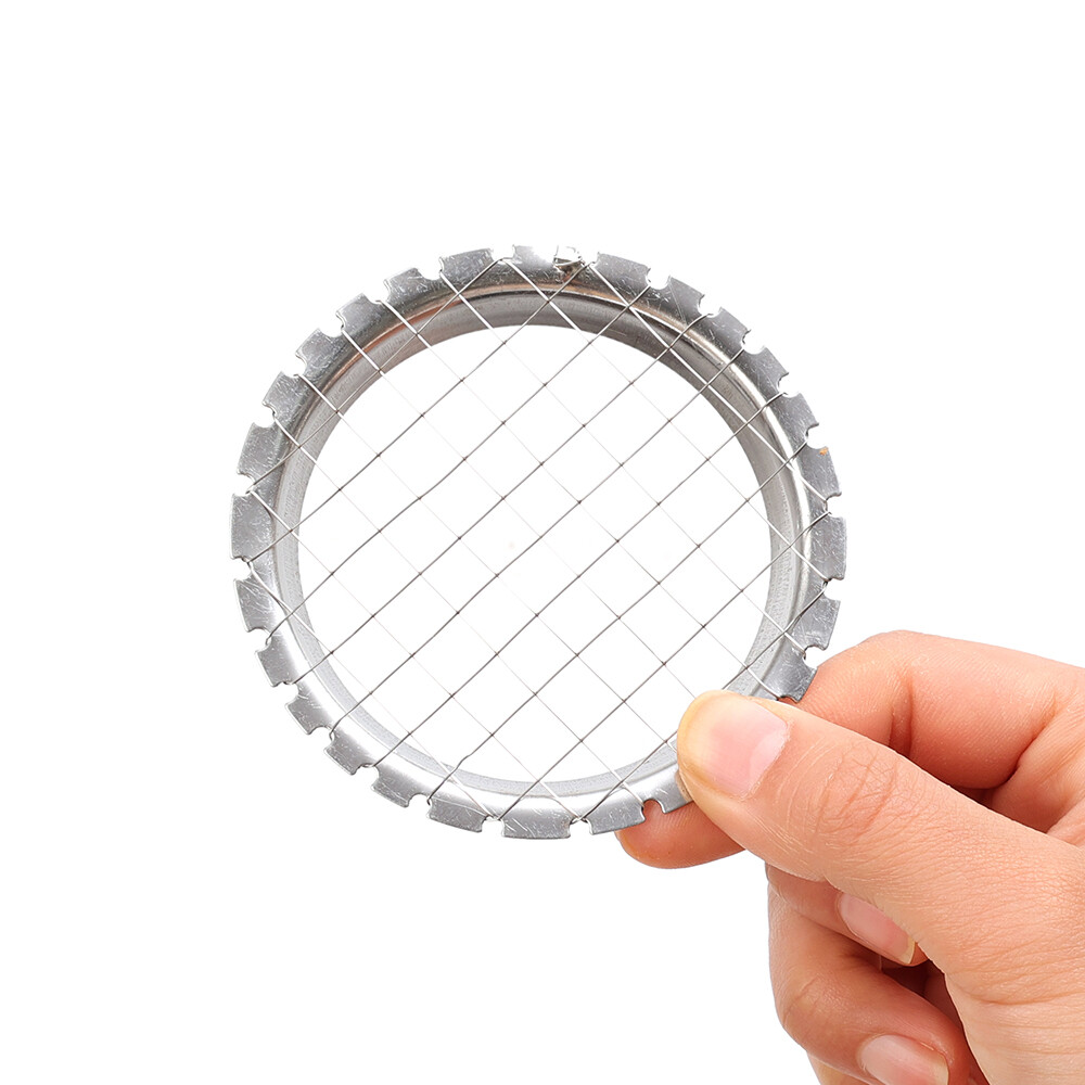 Kitchen Cutting Gadgets Stainless Steel Egg Slicer Vegetables Fruit Potato Salads Cube Grid Cutter Cheese Device