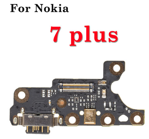 For Nokia 7 Plus 7.1 7Plus Usb Charger Board USB Charging Port Dock Plug Jack Connector Flex Cable + Microphone