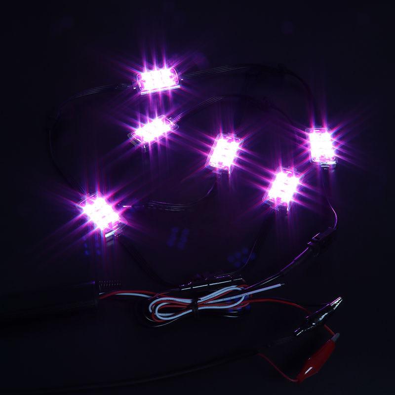 36LED Motorcycle Pod Light Ground Effect Kit Remote Control For Harley