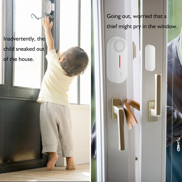 Smart Door Window Sensor Home Security Works with Tuya Smartlife Wifi / Zigbee