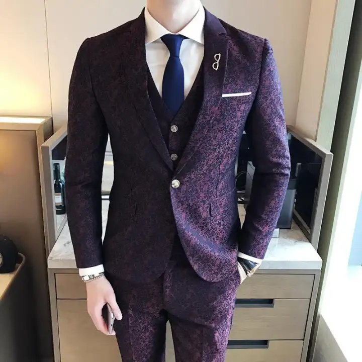 purple suit