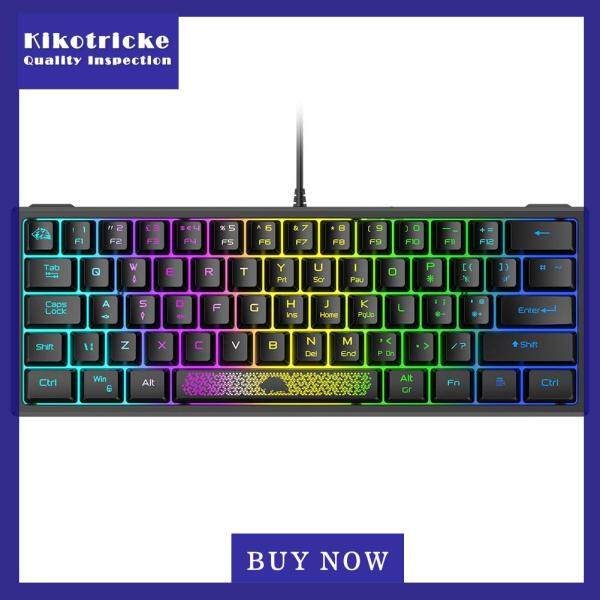K61 RGB Wired Keyboard 60 Percent 62 Keys Ergonomic Gaming Laptop Keyboard Singapore