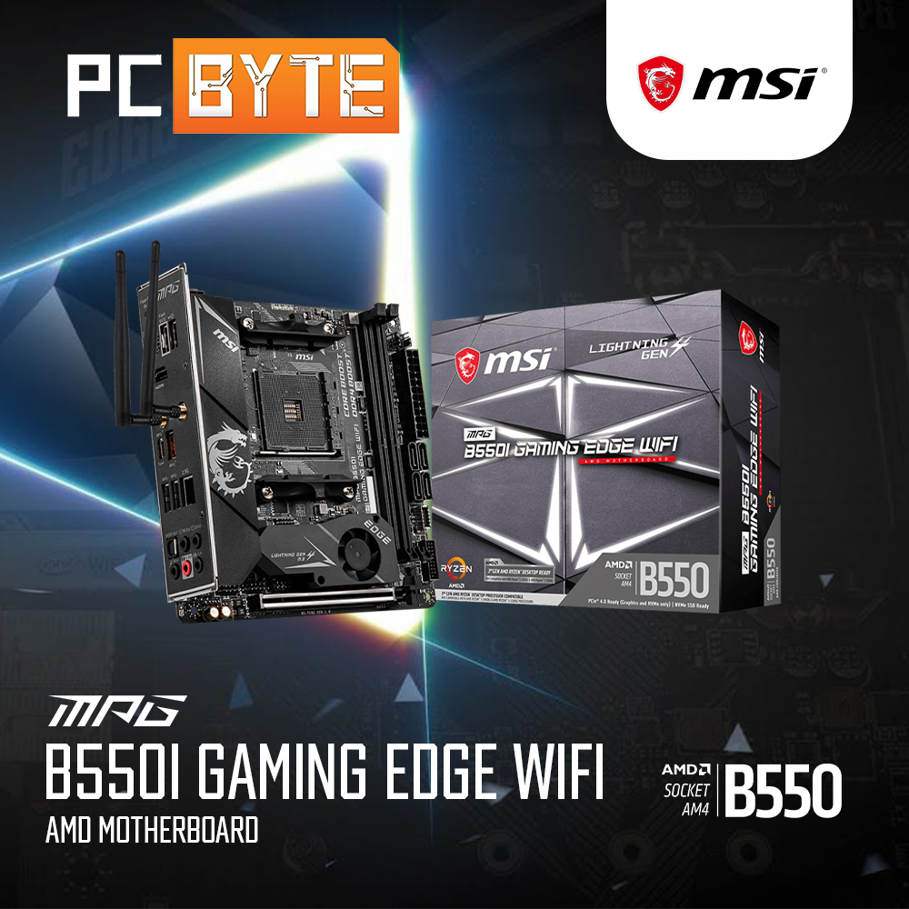 MSI MPG B550I Gaming Edge Max Wifi ITX Motherboard | Lazada