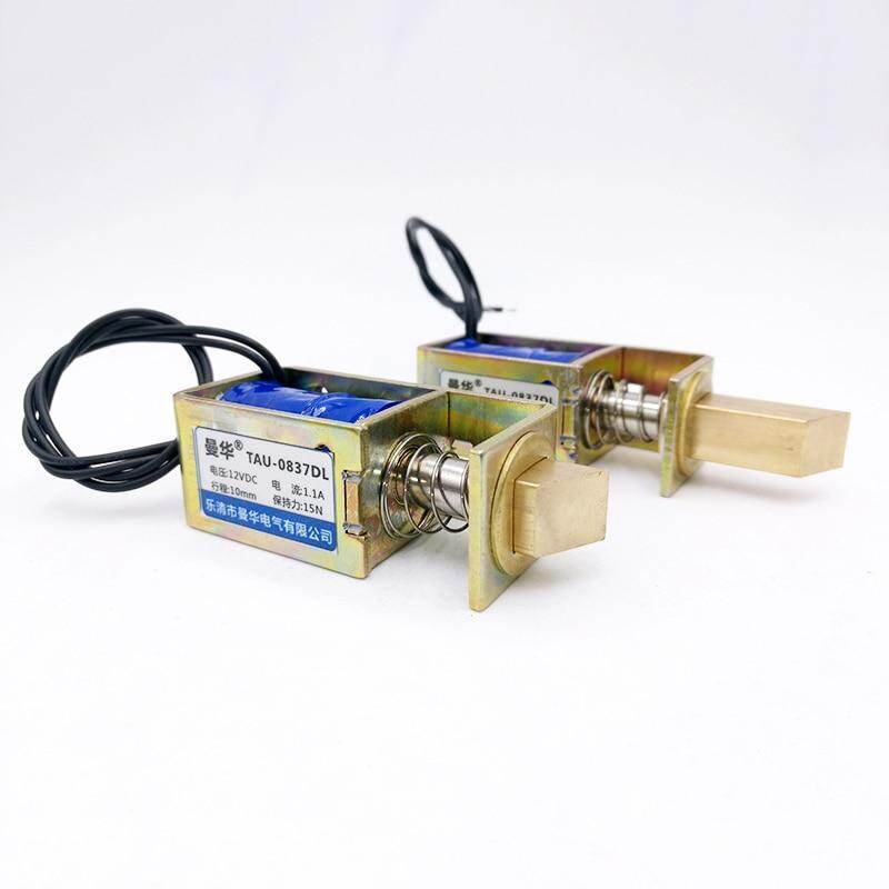 Magnetic Lock Dc 6v 12v 24v Electric Lock Electromagnetic Door Lock Force 15n/10n Stroke 10mm Lock Solenoid S0837dl