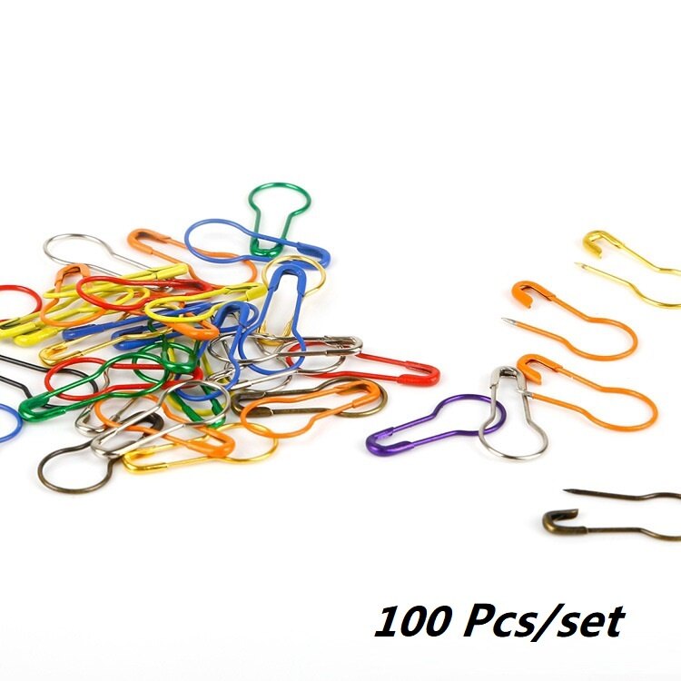 100Pcs/Set Magic Pins Colorful Metal Clothing Pins Diy Marker Accessories Bandana Gourd Paper Clips