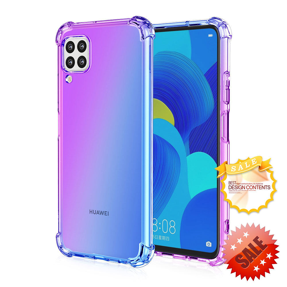 XICCI For Huawei Nova 7i/Nova 6SE/P40 Lite Gradient Color Case Cover Soft TPU Silicone Phone cases Back Cover Shockproof Casing