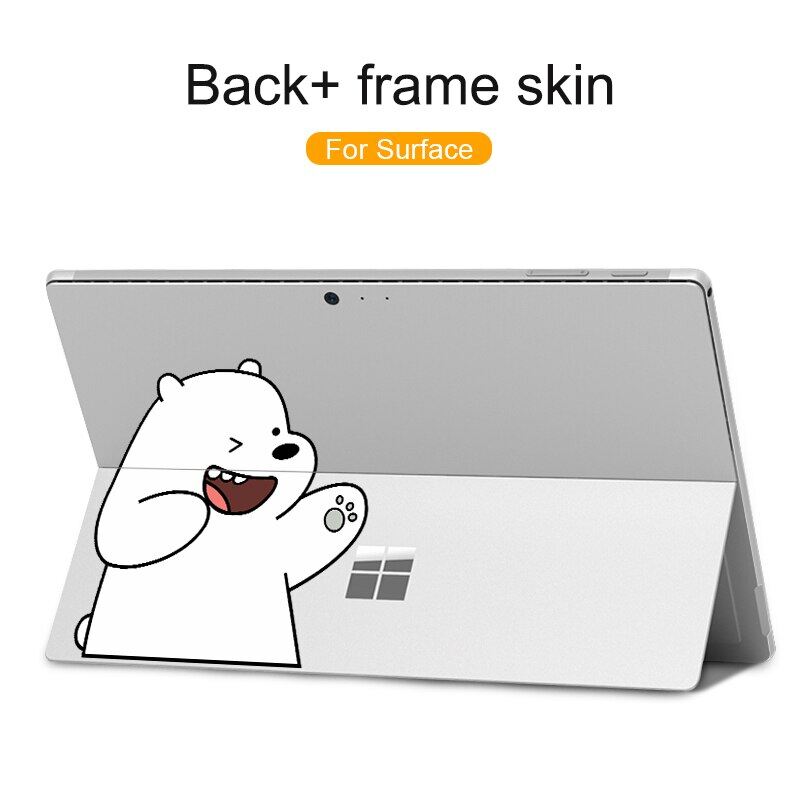 Cartoon pattern vinyl Sticker for Microsoft Surface Pro 7/6/5/4/3/8/9 Surface pro X GO 2 Back Cover Body Decal Skin Protector