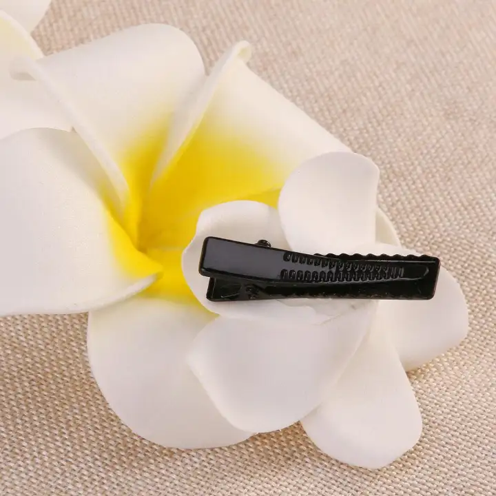 Rosenice 4pcs Hawaiian Flowers Hair Clips Bridal Barrette Tropical