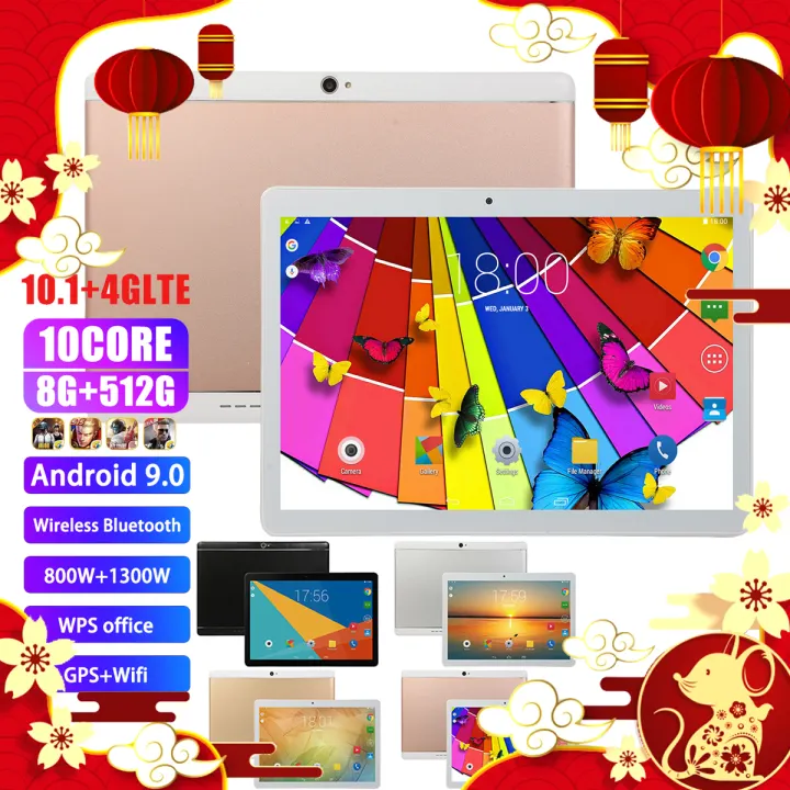 Tablet Murah Game Tablet 10 1 Inch 2 5d Screen 4g Lte Smart Pad Android 9 0 8 512gb Dual Sim Tablet Lazada Ph