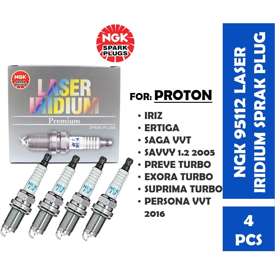 【100 ORIGINAL】NGK 95112 Laser Iridium Spark Plug For Proton Saga VVT