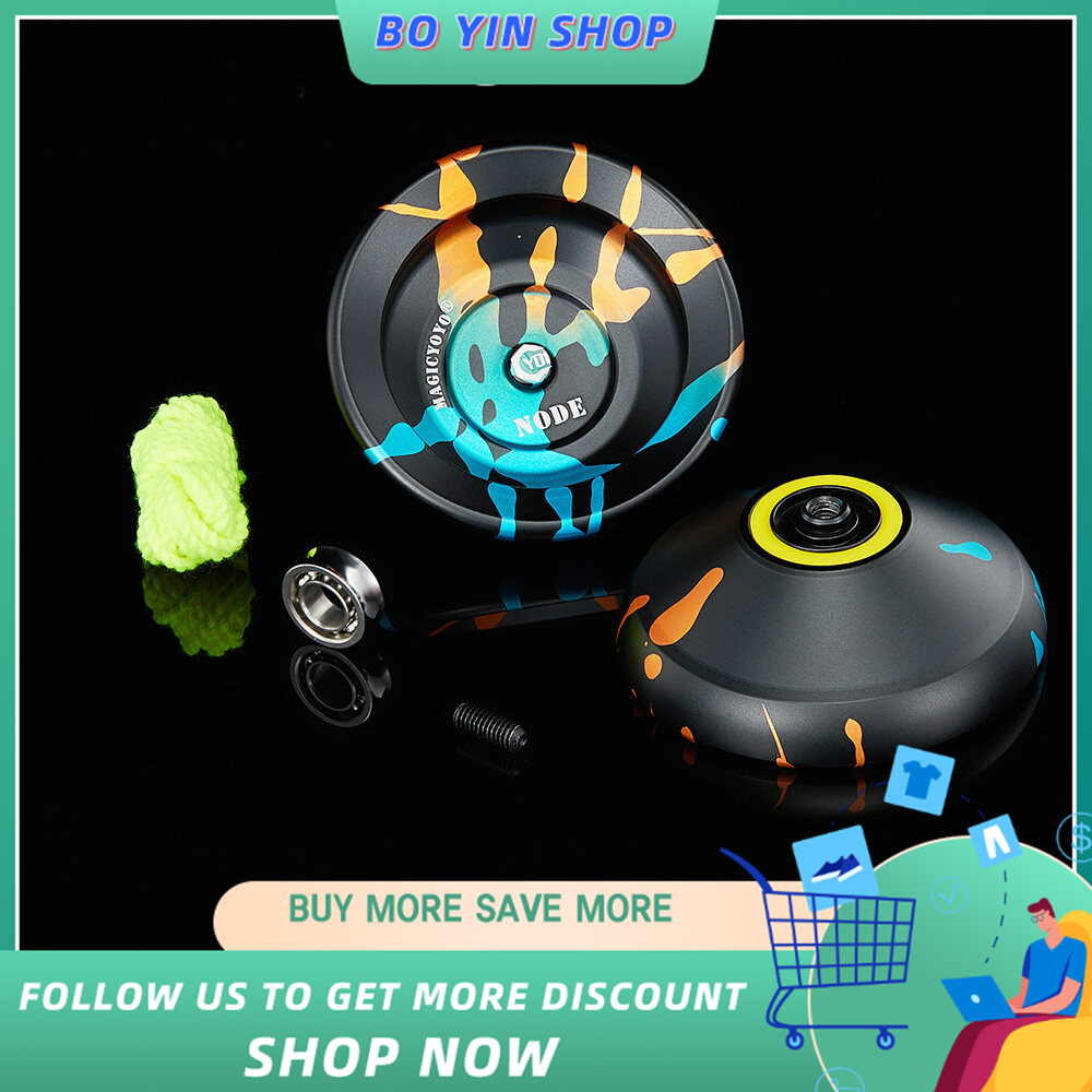 MAGICYOYO Y01 Professional Yoyo Alloy Unresponsive Yoyo 10 ball stainless KK bearing Yoyo for Advanced Player Yoyo for Kids Beginner with Glove Bag and 5 Yoyo Strings