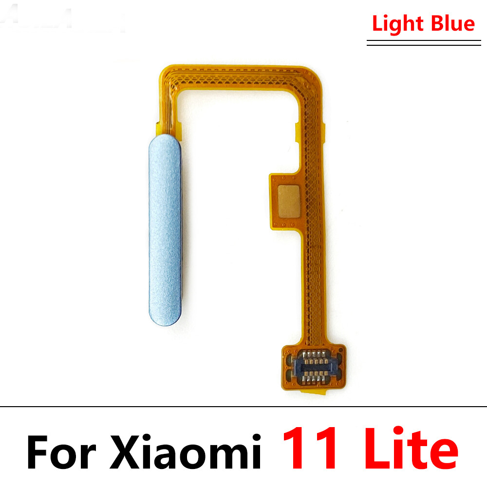 For Xiaomi Mi 11 Mi11 Lite Fingerprint Sensor Home Return Key Menu Button Flex Ribbon Cable No Touch ID
