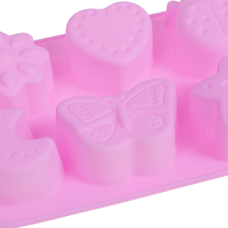 Côn Trùng Hình dạng Khuôn Silicone trang trí bánh 6 lưới đa chức năng handmade khuôn