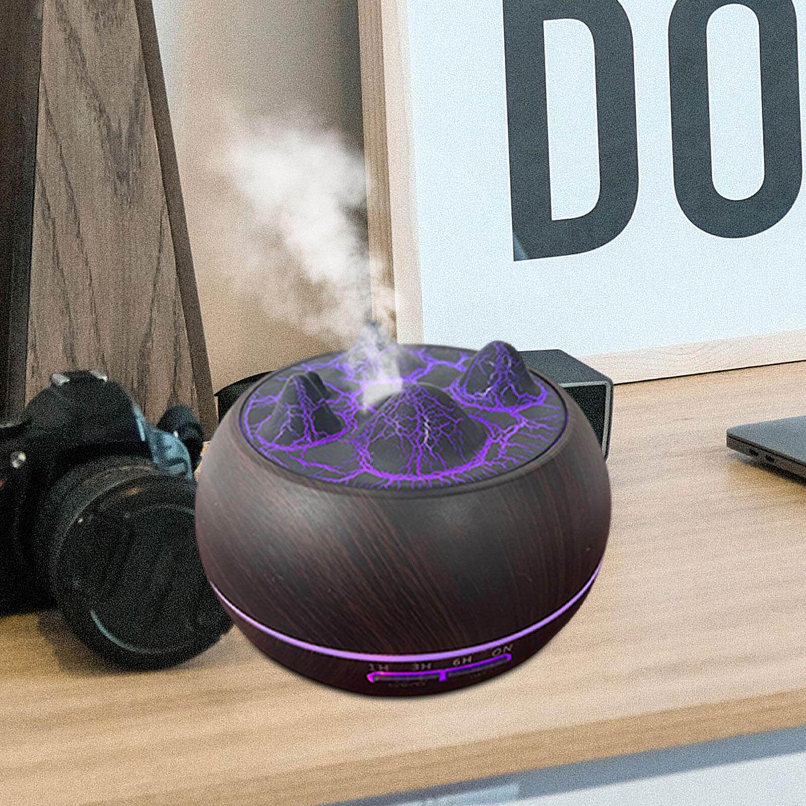 Moon Crystale Air Humidifier Essential Oil Diffuser LED Night Light for Bedroom Study Room