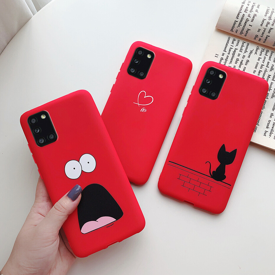 for Samsung Galaxy A31 Case Cute Painted Soft Silicone TPU Phone Back Cover For Samsung A31 Casing