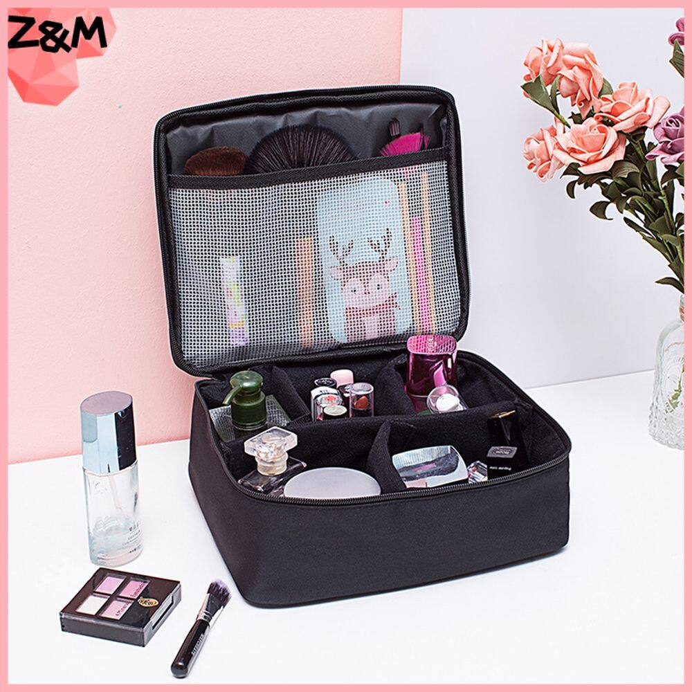 ZWM Beauty Large Professional Toiletry Bag Cosmetics Storage Box Big Capacity Make Up Case Beauty Kit Female Cosmetic Bag Women's Handbag Travel Toiletry Makeup Bag