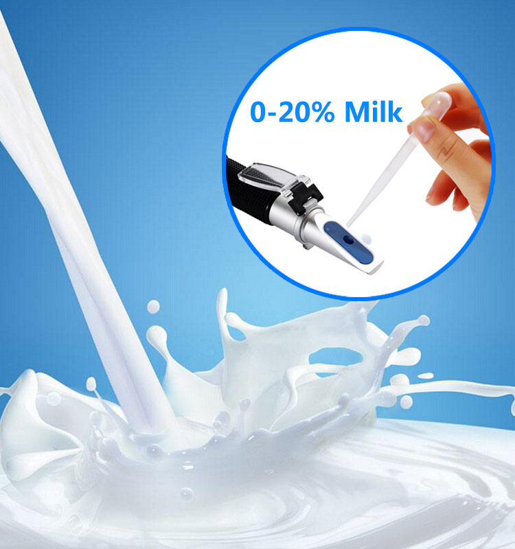 Máy Đo Khúc Xạ Brix Cầm Tay RCYAGO, Máy Đo Đường Hàm Lượng Đường 0-20% Với Nồng Độ ATC Để Sử Dụng Tại Nhà
