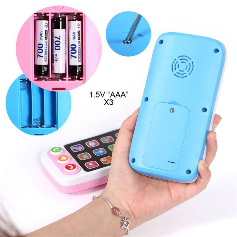 High Quality Kids Smart Screen Mobile Phone Toy Multi-function Simulation Children Puzzle Early Education Mobile Phone T