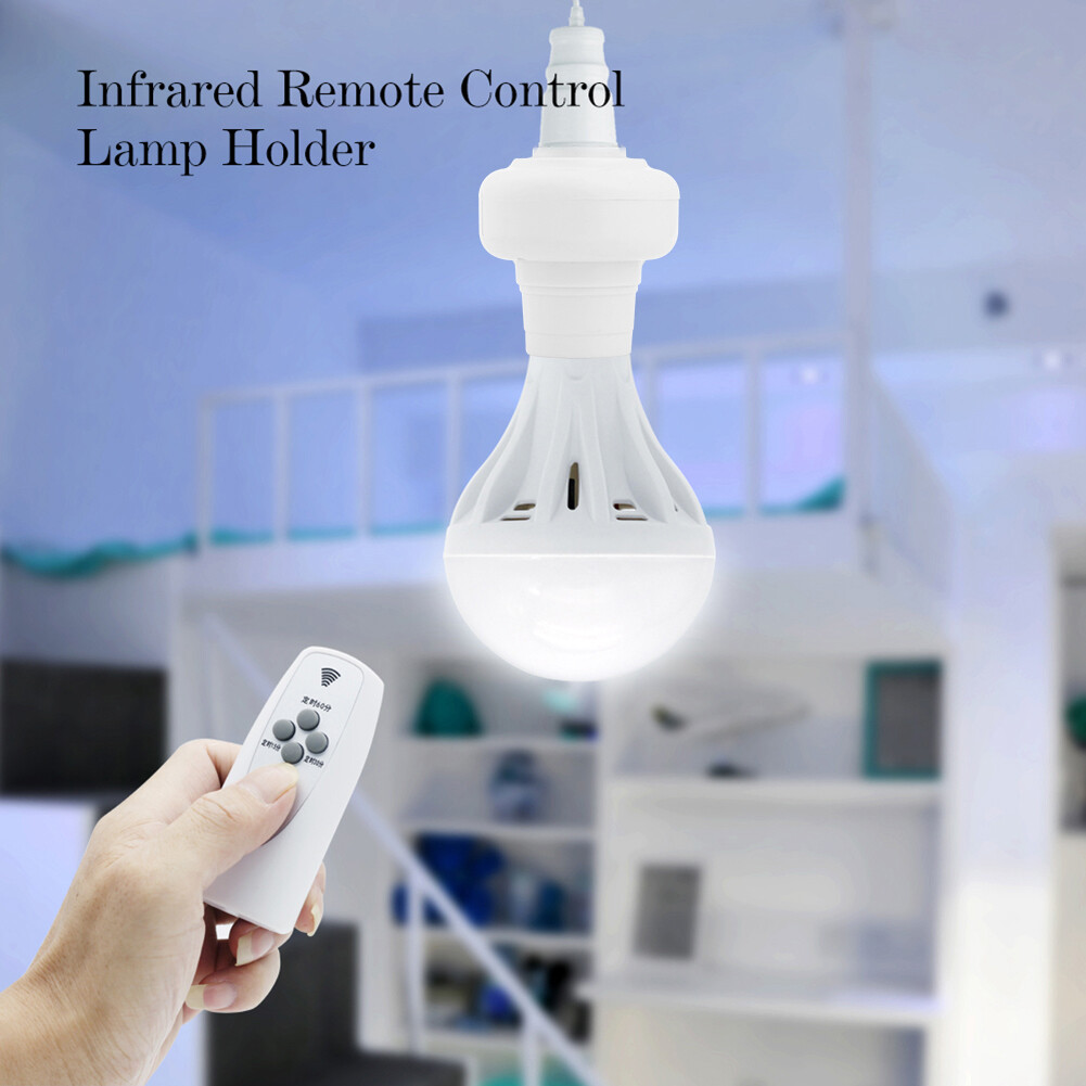 E27 Screw Light Holder Converter Remote Control Lamp Base Socket Connector