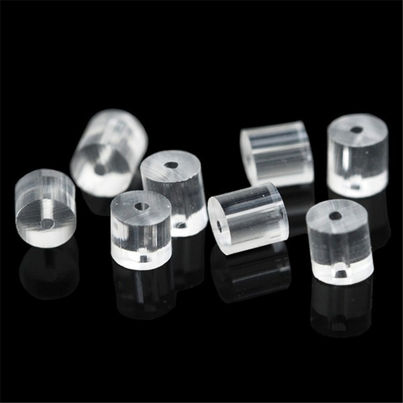 500/1000 Chiếc Bông Tai Cao Su Silicon Mềm Nút Chặn Lưng Cho Bông Tai Đinh Tán Tự Làm Bông Tai, Phát Hiện Phụ Kiện Ống Tai Phích Cắm