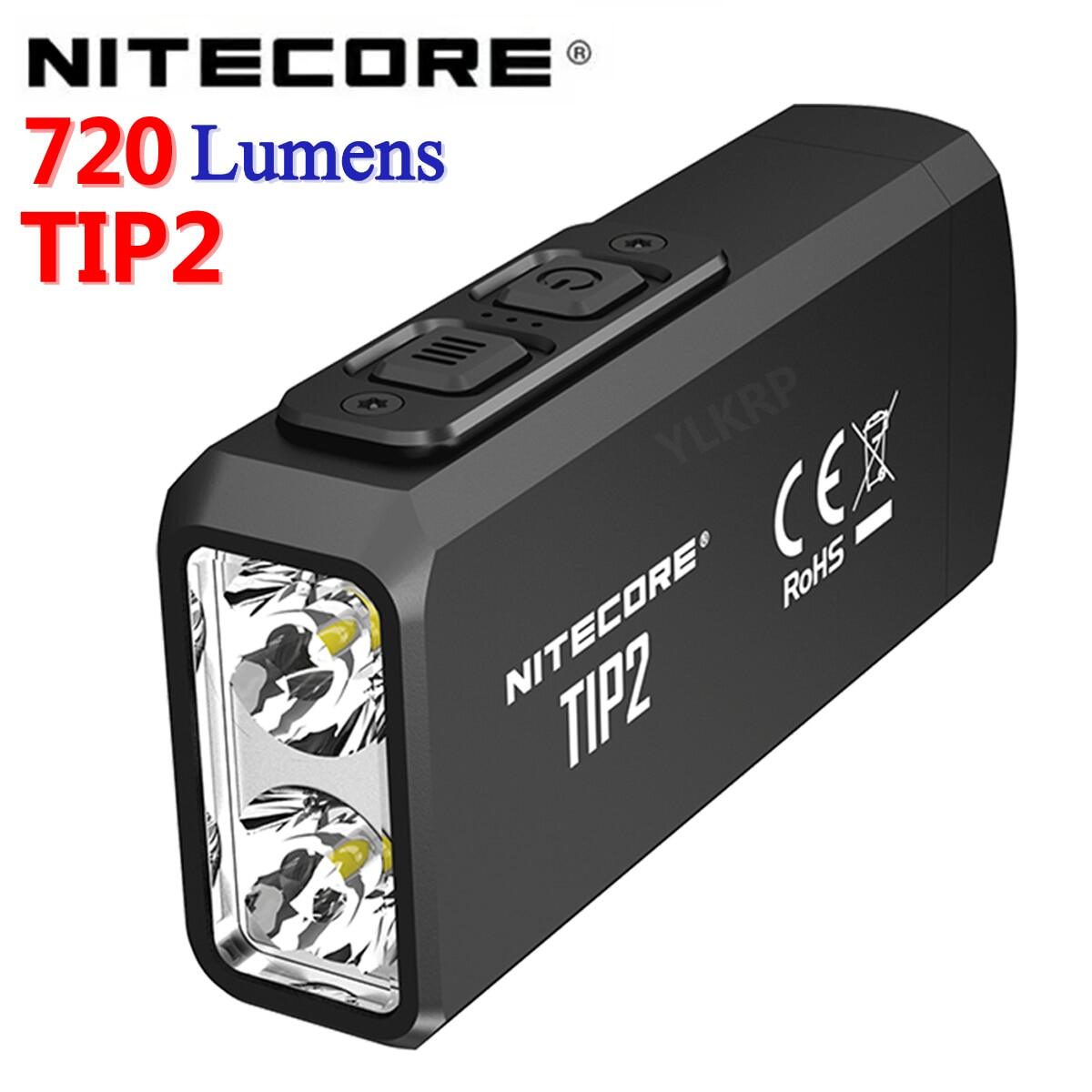 100% original NITECORE TIP2 720 lumens USB rechargeable keychain flashlight suitable for outdoor cam
