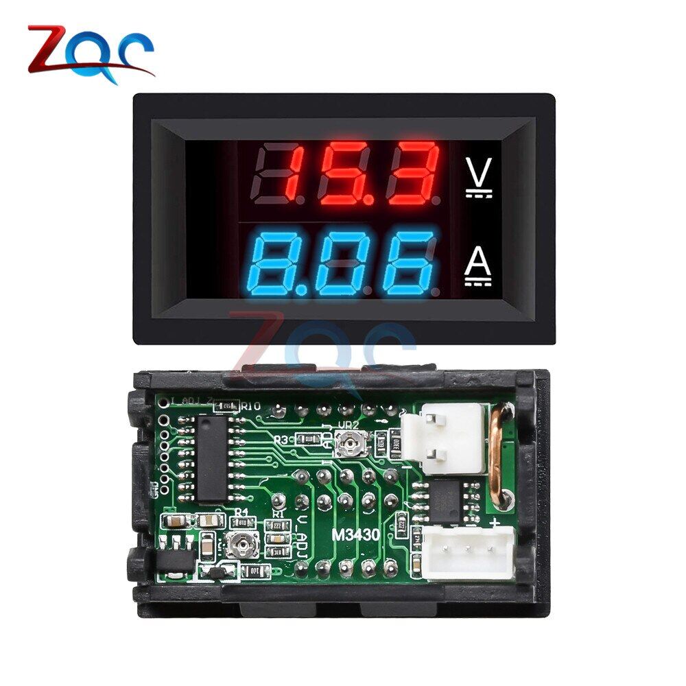 Vôn Kế Kỹ Thuật Số Kép Mini 0.28 Inch, Ampe Kế Đồng Hồ Đo Màn Hình Dòng Điện Áp Amp Volt Một Chiều 100V 10A Máy Dò Thử Nghiệm Cho Ô Tô Tự Động