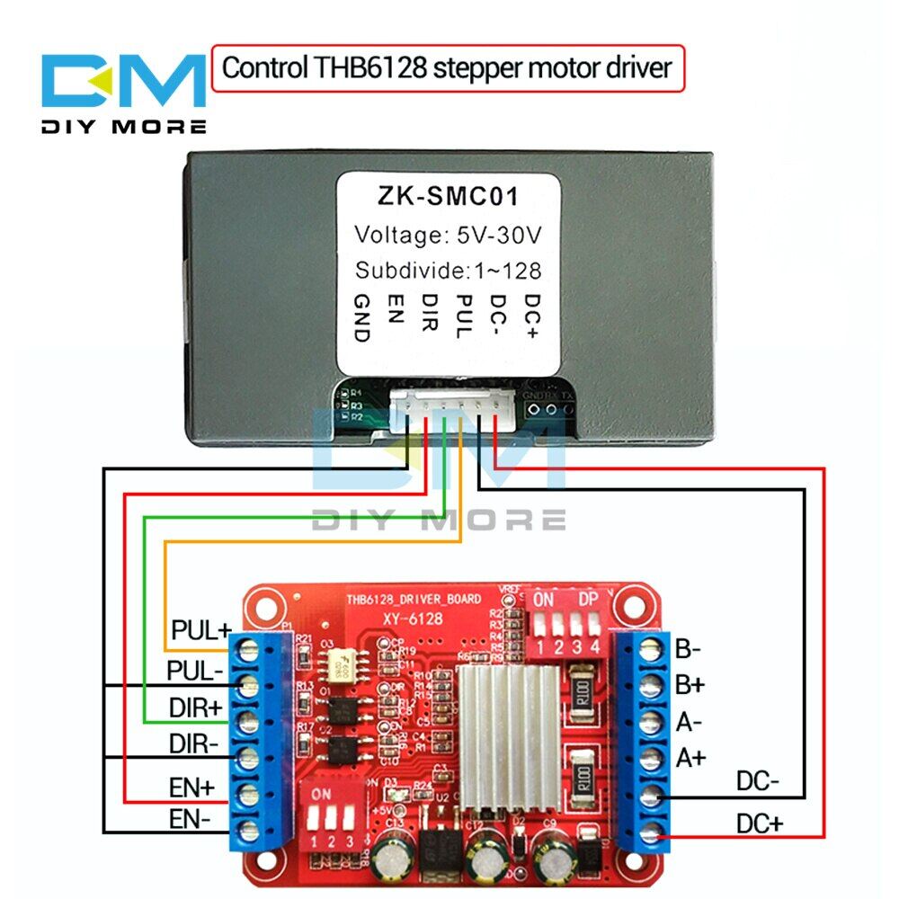 diymore Bộ Điều Khiển Động Cơ Bước SMC01 42 57 Bảng Điều Khiển Tốc Độ Xung Góc Ngược Và Tích Cực Điều Khiển Động Cơ Truyền Thông Nối Tiếp PLC Lập Trình