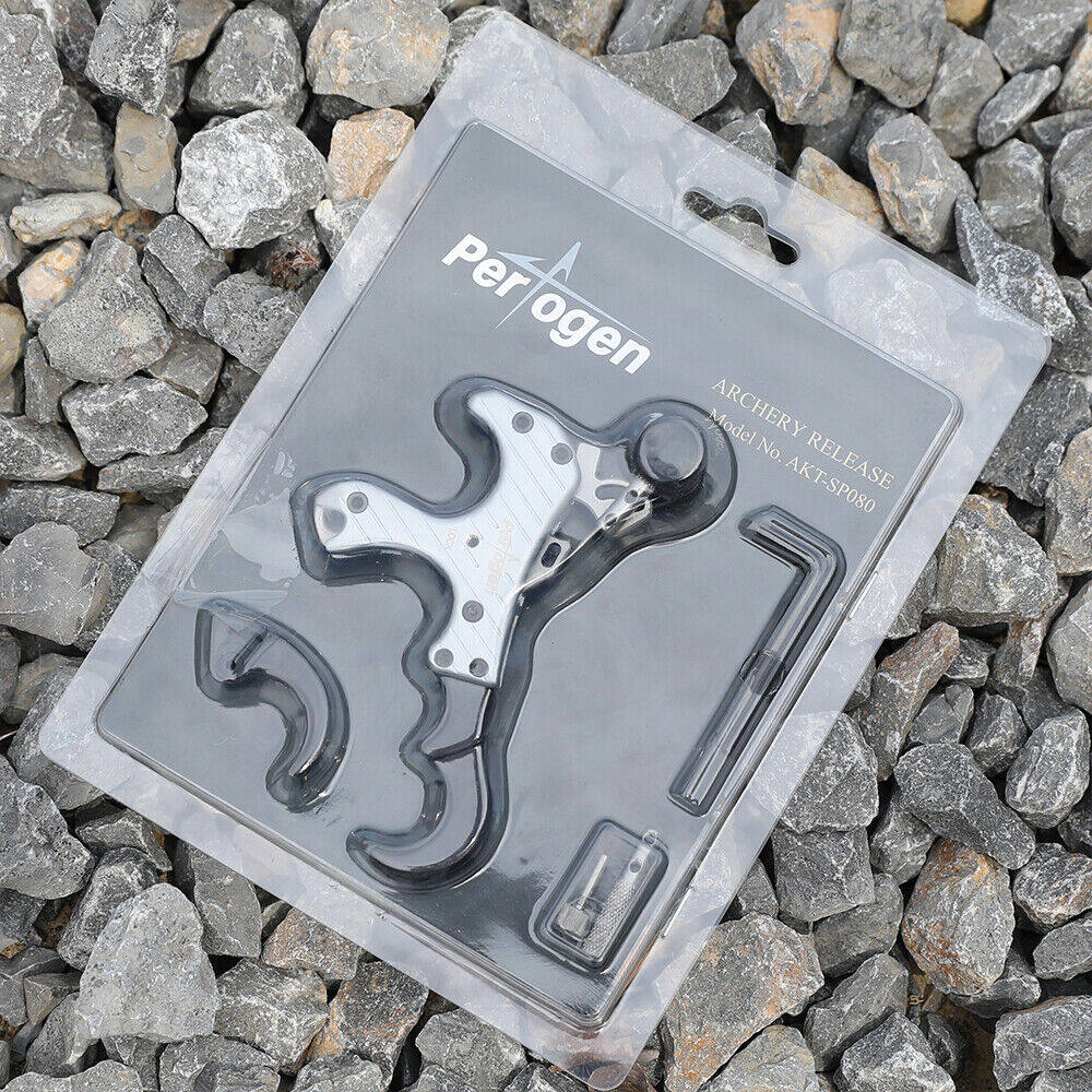 AMEYXGS Compound Bow Brass Release Aids Thumb Trigger 3 4 Finger Grip
