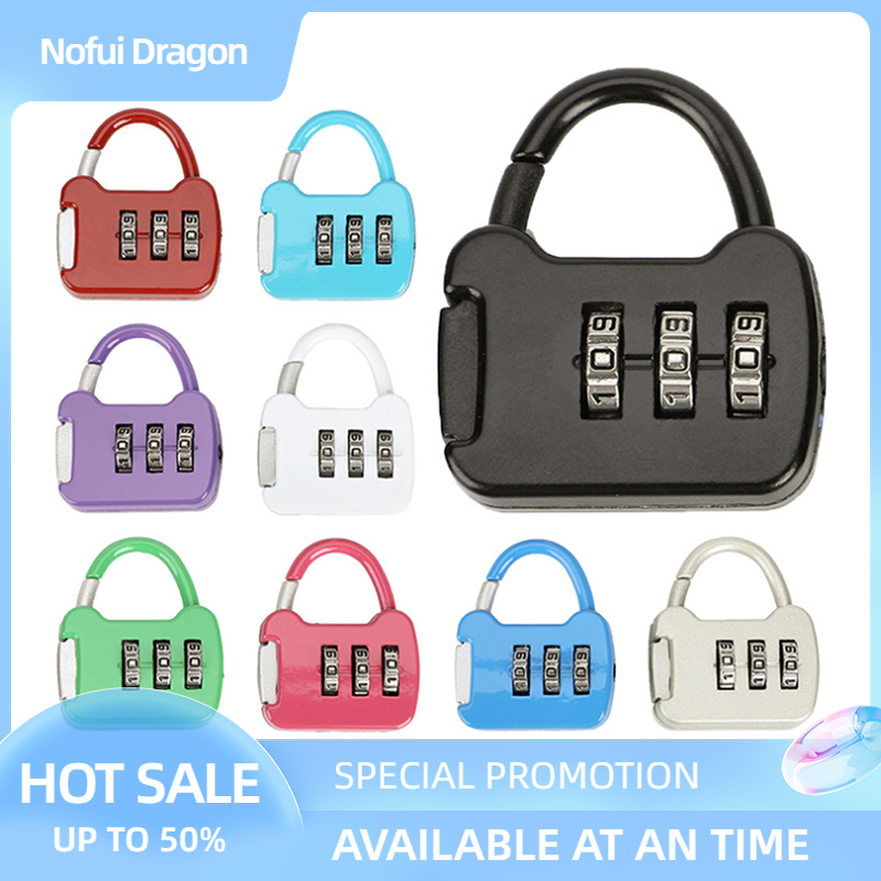 Nofui Combination Password Lock Portable Travel Luggage Case Security Lock Padlock