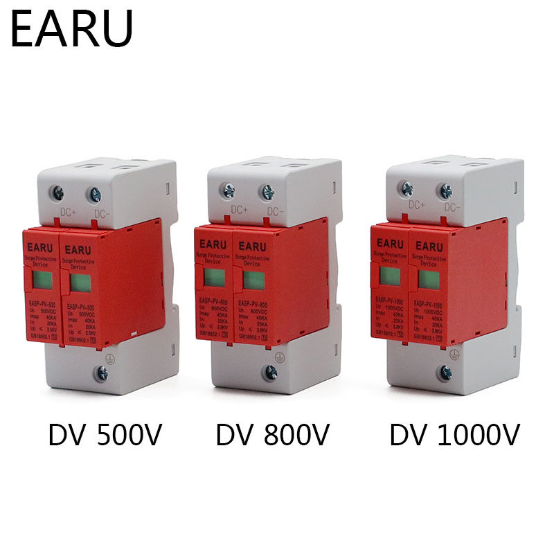 SPD DC 500V 800V 1000V 2P 20~40KA Surge Protection Device Arrester Low  Voltage House 2 Poles Surge Protector For PV Photovoltaic 2022 Best |  Lazada PH