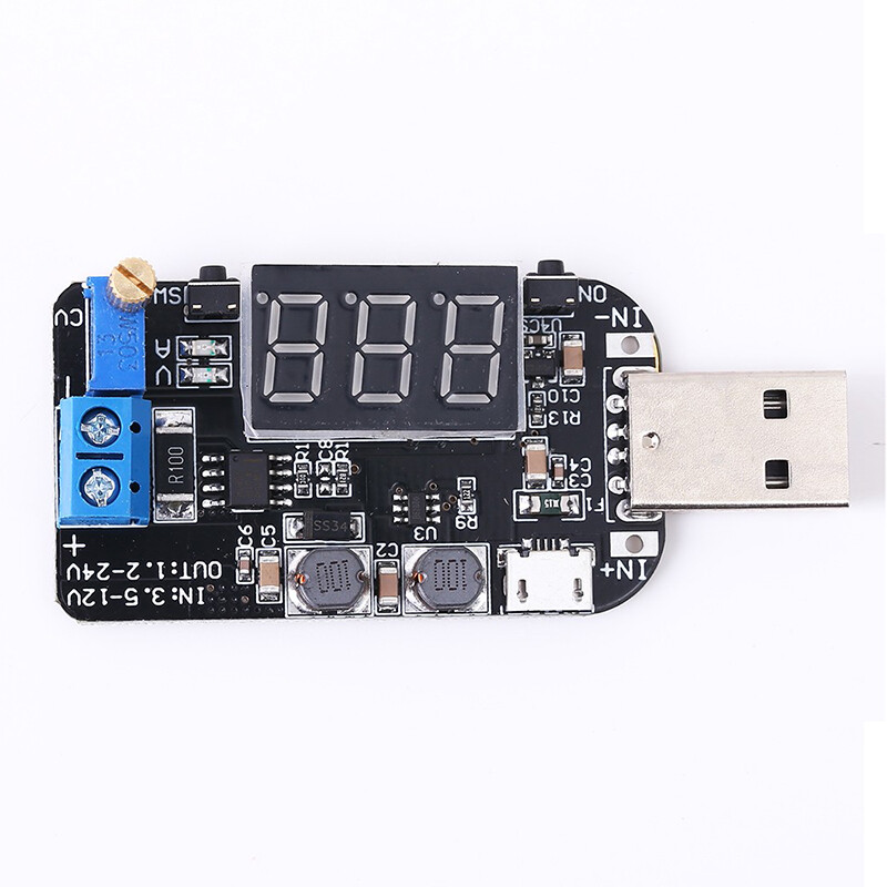 DC-DC USB Có Thể Điều Chỉnh Mô-đun Cấp Nguồn Lên/Xuống Mô-đun Chuyển Đổi Tăng Tốc Buck Bộ Điều Chỉnh Điện Áp 5V Đến 3.3V 9V 12V 18V 24V