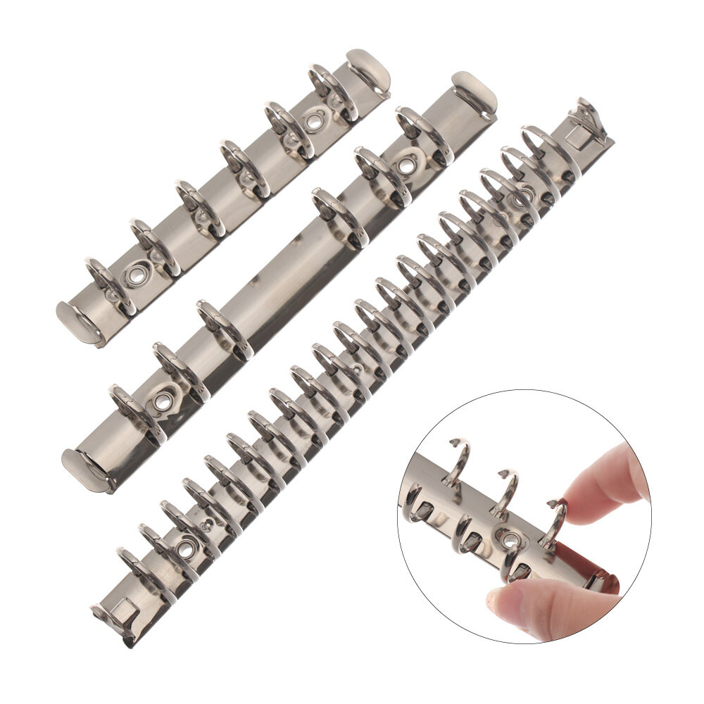 【Ready Stock&COD】 A4 / B5 / A5 / A6 / A7 Vòng xoắn ốc bằng kim loại Kẹp chất kết dính Kẹp tập tin dạng lá rời Kẹp sổ ghi chép Phụ kiện Văn phòng phẩm