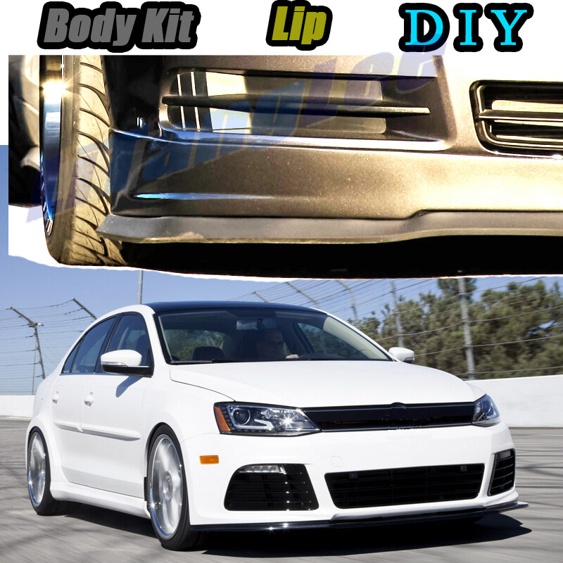 For VW Jetta MK6 GLI Front Bumper Lip Splitter Spoiler Glossy Black