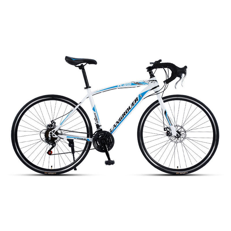 SBART 700C curved handle road bike net red speed change ultra-light disc brake shock absorption student men's and women's bicycles