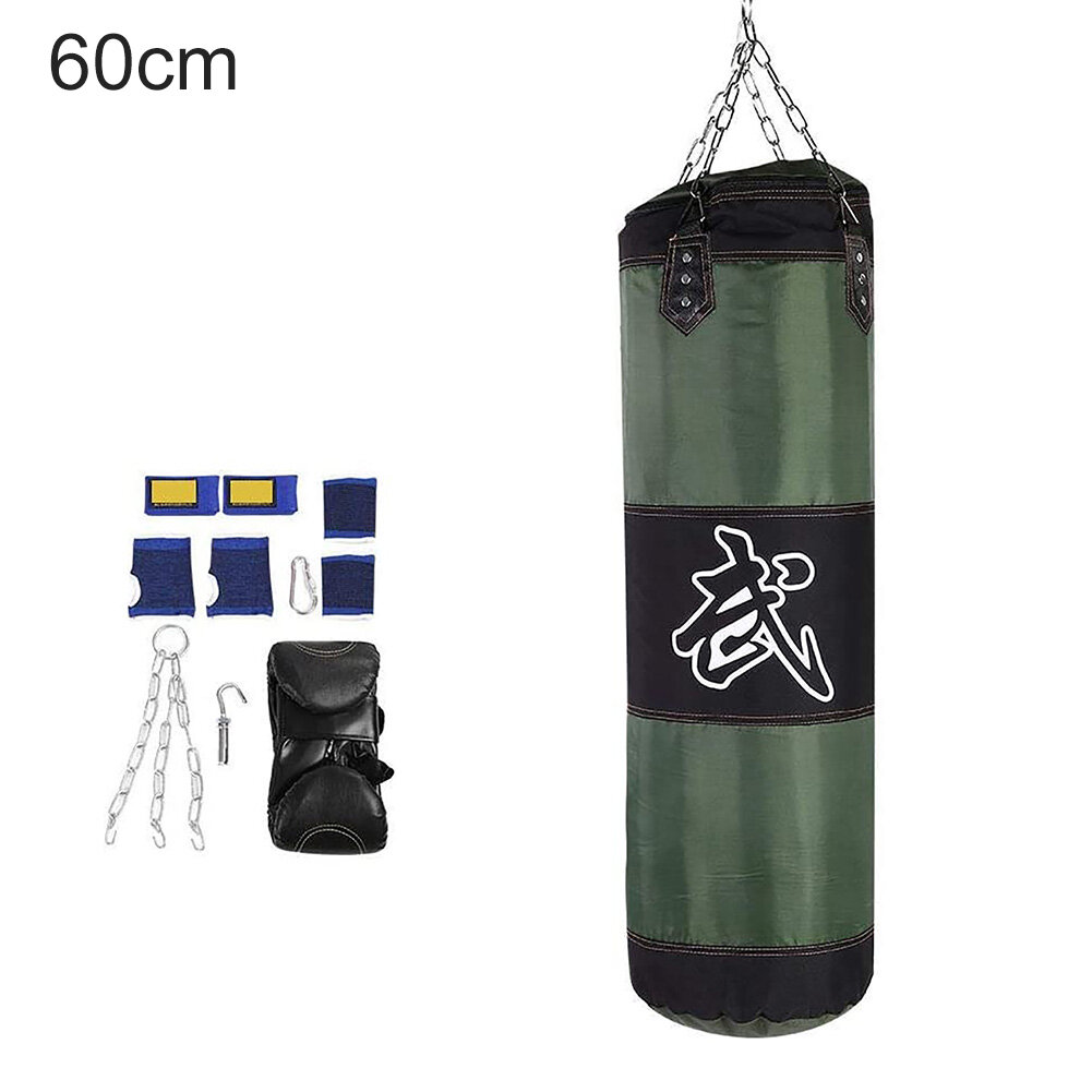 Honrane Fitness Training MMA Boxing Kick Hanging Sandbag Punching Bag Gloves Guard Kit