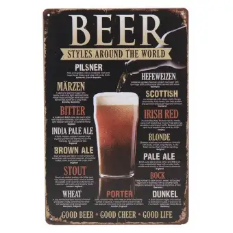 30x20cm Alcohol Plaque Vintage Metal Tin Signs Home Pub Decorative