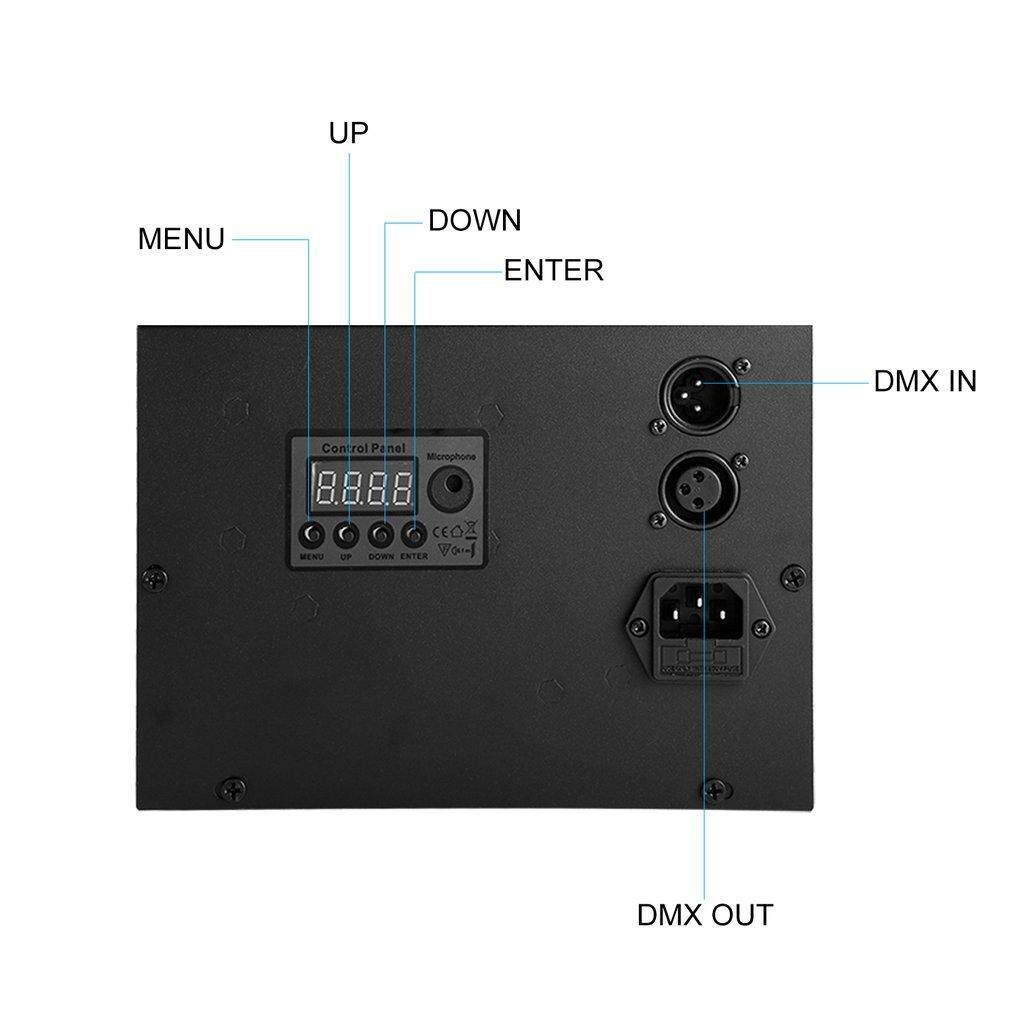 OUTAD DJ Đèn Led Bướm Đèn Sân Khấu Multicolors LED Rộng bằng HỒNG NGOẠI Điều Khiển từ xa cho Đảng Ánh Sáng Sân Khấu Vỏ Kim Loại