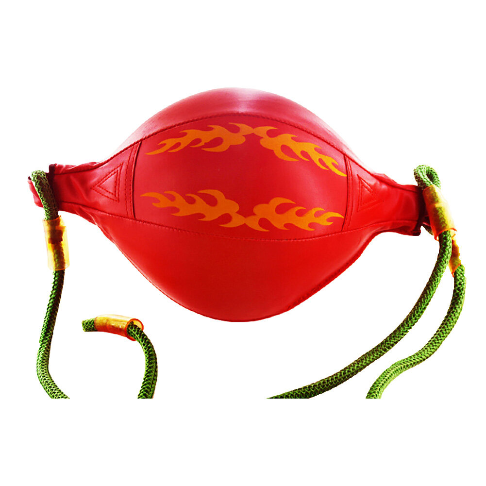 guyouzi® Faux Leather Boxing Fitness Muay Thai Bodybuilding Inflation Speed Punching Ball