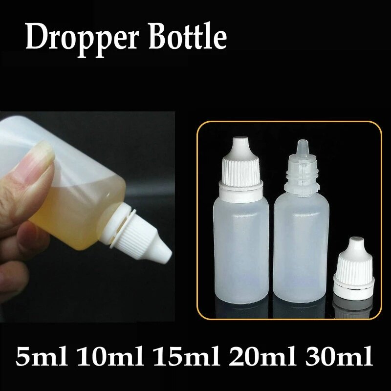 Bóp Trong Suốt 5-120Ml Lọ Có Ống Nhỏ Giọt/Rỗng Có Thể Nạp Lại Chai Nhựa/Chai Pha Chế/Hộp Đựng Đi Du Lịch Và Đi Ra