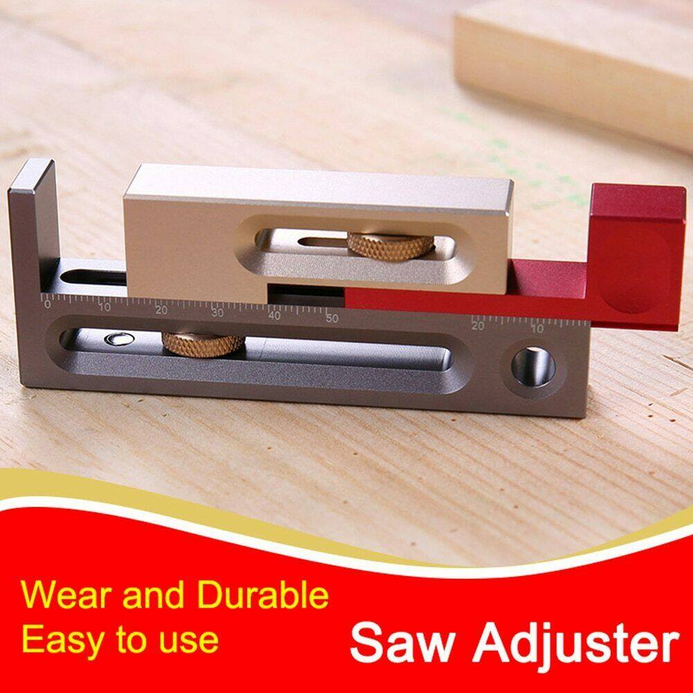 Drillpro Table Saw Slot Adjuster Mortise and Tenon Tool Woodworking Movable 