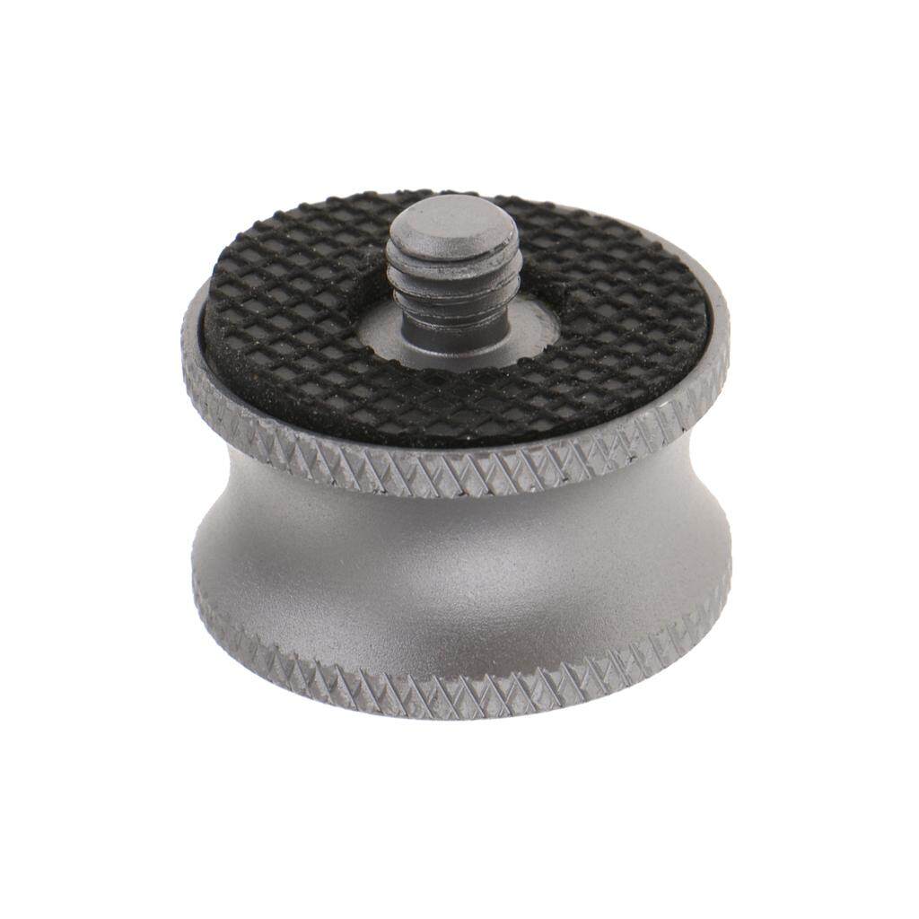 Baoblaze 1/4 ''Nam Vít Sang 3/8'' Bộ Chuyển Đổi Tấm Chuyển Đổi Nữ Cho Máy Ảnh Chân Máy Đơn (Được Làm Bằng Nhôm Aloy, Với Gioăng Cao Su), Màu Xám