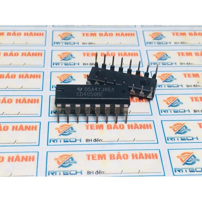 Combo 5 con cd4050be, cd4050 ic số dip 16 hàng nhập khẩu