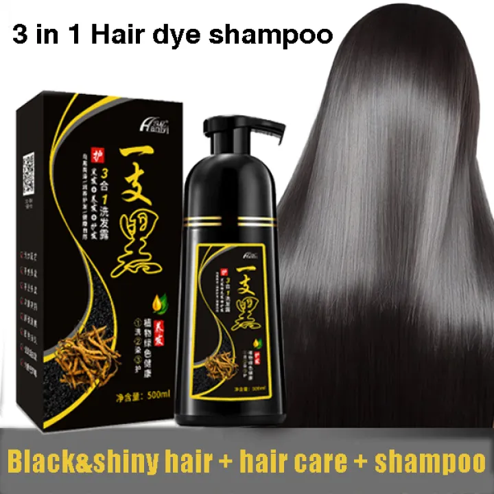Buy 2 Get 1 Free 500ml Natural Hair Dye Coloring White Hair Trun