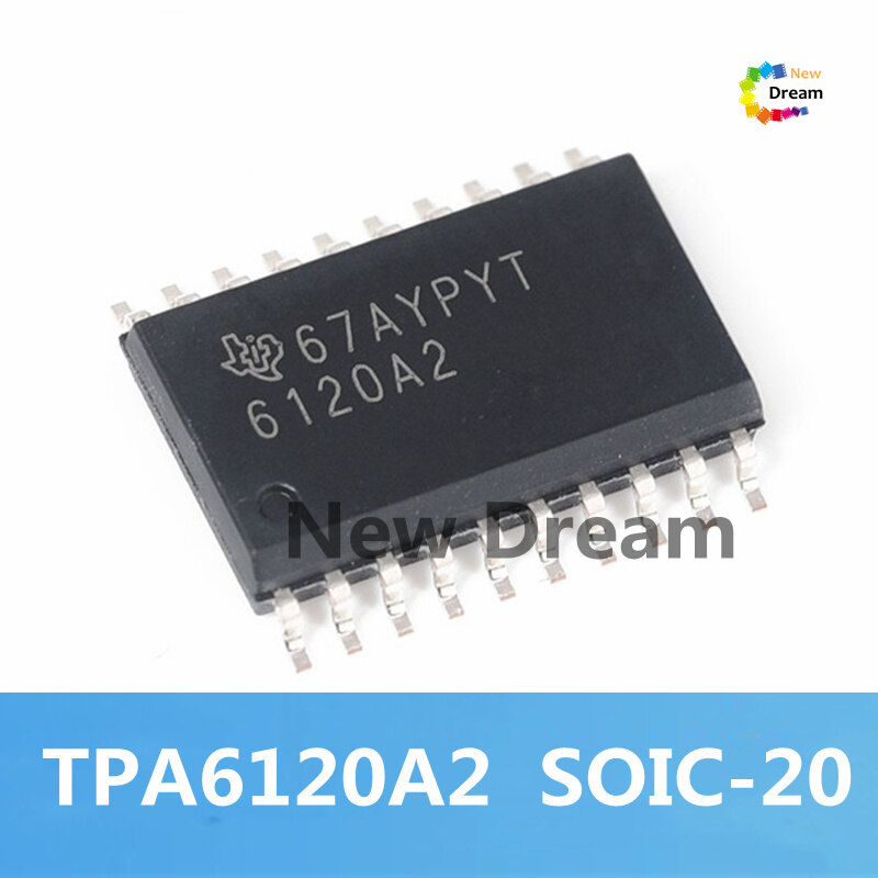 New original 1pcs tpa6120a2 soic-20 tpa6120a2dwpr audio power amplifier chip ic 1pieces